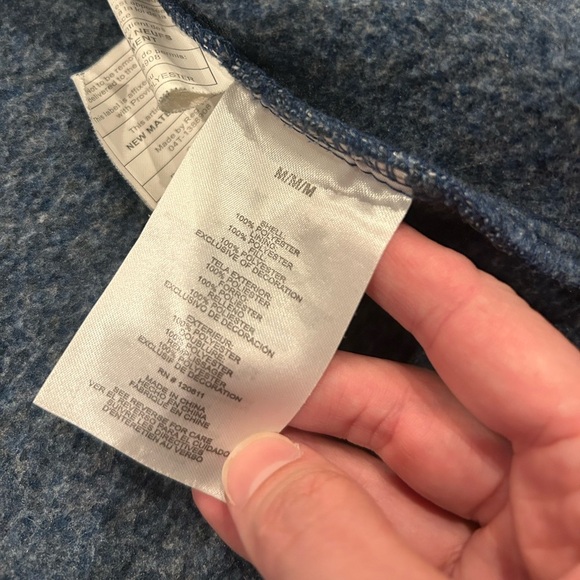 Stoic Full Zip Fleece Jacket Size Medium Blue Outdoor Hiking - Picture 5 of 6